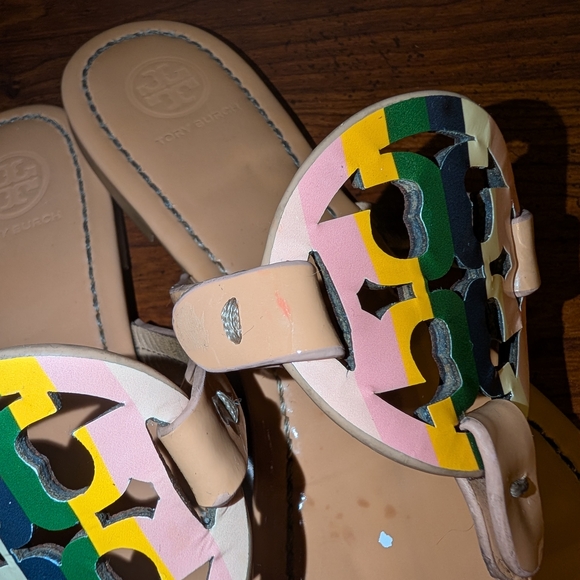 Tory Burch Miller Multicolor Thong Sandals - Picture 2 of 4